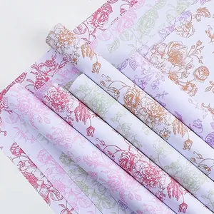 Retro Blumen Kunst Geschenkpapier Europäisches Vintage Kraftpapier Blumendruck Bouquet Geschenkverpackung Für Floristen Party Deko