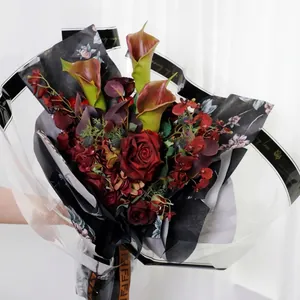Premium waterproof transparent cellophane for romantic floral bouquet gift packaging