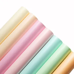 Multicolor pearlescent tissue paper rolls for flower packaging and gift wrapping