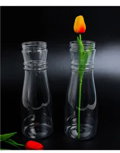 Clear plastic floral bouquet inner liner base for flower arrangement packaging tool.
