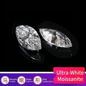 D Color VVS Clarity Marquise Cut Moissanite Loose Stone Sparkly Lab Created Diamond For Jewelry Making Ring Setting DIY