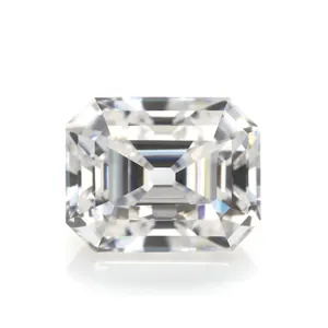 Brilliant D color radiant cut moissanite loose gemstone for premium jewelry rings