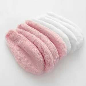 Soft plush rabbit ears for bouquet decoration and DIY handmade flower packaging material
