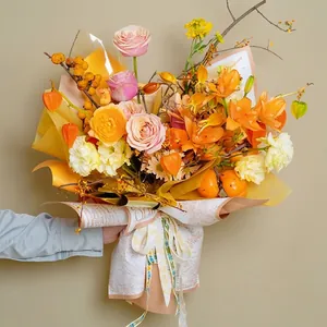 Carta regalo per fiori in stile paesaggistico per confezioni floreali professionali