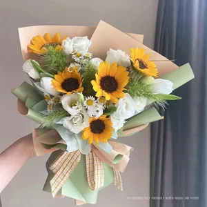 Zweifarbiges wasserfestes Blumenpapier im koreanischen Stil für Sträuße.