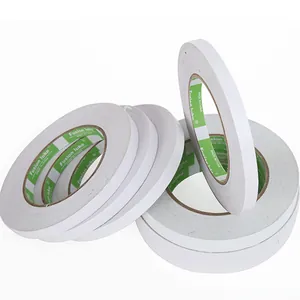 Strong white double-sided adhesive tape for floral gift wrapping and office supply