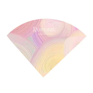 Papel de envolver en forma de cono estilo pintura al óleo para mini ramos de flores
