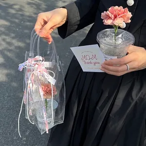 Elegante wasserdichte PVC-Geschenktasche für Blumenarrangements und besondere Anlässe