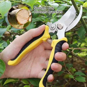 Professional SK5 Steel Curved Pruning Shears Gardening Tree Trimming Tool Flower Trimmer With Ergonomic Handle