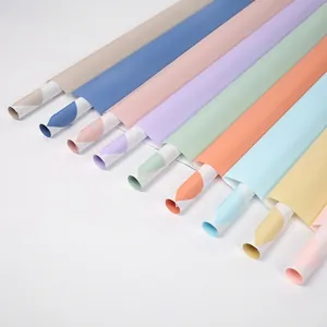 Papel de regalo floral impermeable de doble cara y dos colores en tonos de verano