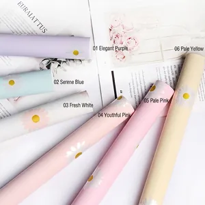 Waterproof Flower Wrapping Paper Floral Daisy Pattern Frosted Thickened Oya Paper For Bouquet Gift Packaging For Mother's Day