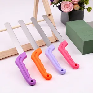 Coltello per Taglio Schiuma Floreale Professionale in Acciaio Inossidabile per Fioraio Strumento di Taglio DIY Con Impugnatura Ergonomica