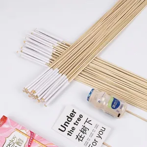 Natural Bamboo Skewers With Nano Adhesive Tape For DIY Snack Lollipop Bouquet Wrapping Floral Packaging Supplies Gift Accessories