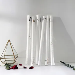 Pearlescent white waterproof floral wrapping paper rolls for DIY flower bouquet material