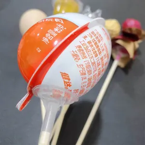 Close-up of a transparent floral ball holder head for creative bouquet arrangements