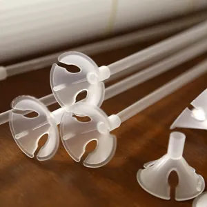 100pcs Transparent Plastic Floral Ball Holder Clear Bouquet Support Base For Strawberry Chocolate Candy Flower DIY Arrangement