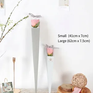 Single rose packaging box in two sizes for Valentine's Day flower gifts