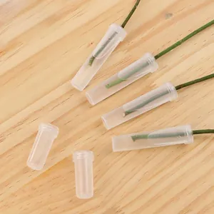 Frosted plastic flower water tubes for long-lasting fresh floral arrangements 10pcs