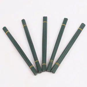 Bundles of green floral wire stems for DIY flower arranging and creative bouquets