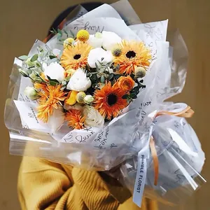 Koreanisch Stil Englisch Druck Sydney Papier Blumen Geschenkpapier Seidenpapier Für Floristik Bouquet Geschenkverpackung Futter Papier