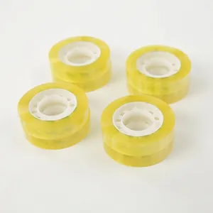 Transparent floral tape rolls for flower bouquet wrapping and DIY office stationery
