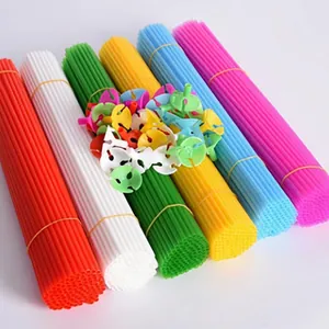 Long PVC Balloon Stick Support With Holder Cups Thickened Plastic Balloon Pole Stand For Party Celebration Wedding Room Decoration