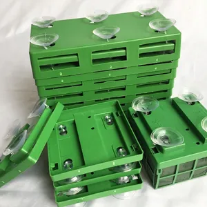 Rectangular green floral foam tray with suction cups for wedding car flower arrangements