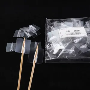 Transparent floral fixing stickers for DIY bouquets and flower arrangement accessories