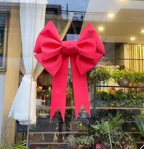 Grande fiocco decorativo rosso per vetrina fiorista materiale decorativo fai da te