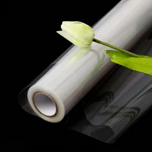 Rouleau de papier d'emballage en cellophane OPP transparent pour fleurs et cadeaux