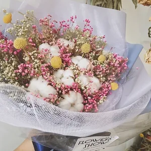 Professionelles weißes quadratisches Gitter-Steifnetz für elegante Blumenstrauß-Verpackung