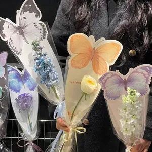 Schmetterlings-Blütenhüllen für einzelne Blumen, ideal für DIY-Sträuße und Blumendeko