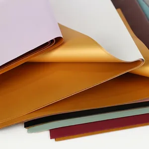 Waterproof bicolor flower wrapping paper with elegant gold edge for floral bouquets