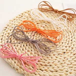 Multicolor double-sided faux suede velvet cords for DIY crafts and flower wrapping
