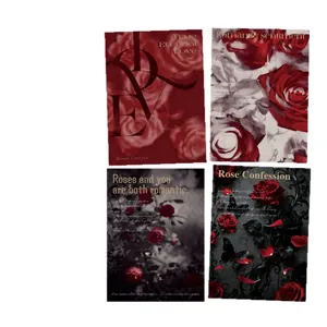 Papel de regalo floral impermeable con motivos de rosas para regalos de San Valentín