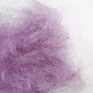 Garniture décorative en fibres de chanvre violettes pour boîtes cadeaux et mariages