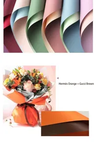 Carta da imballaggio impermeabile fronte-retro premium per bouquet di fiori e regali eleganti