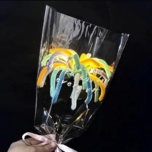 Colorful DIY pipe cleaner fireworks craft kit for handmade New Year and festival gifts