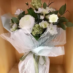 Koreaanse Stijl Bliksem Patroon Gaasweefsel Bloemenverpakking Fee Tule Voor Rozenboeketten DIY Geschenkverpakking Kunstnijverheid Benodigdheden
