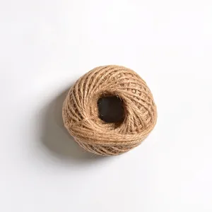 Eco-friendly natural jute twine roll for rustic floral gift packaging and DIY crafts
