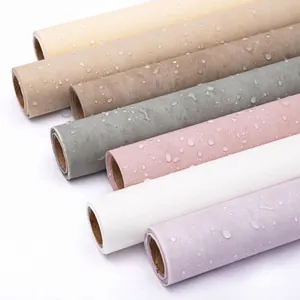 Multicolor waterproof non-woven floral wrapping paper rolls for flower arrangements