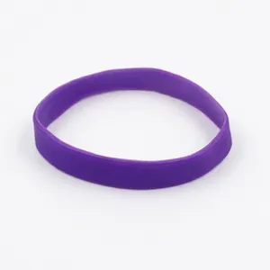 High-quality purple glow-in-the-dark silicone wristband accessory for parties and gifts