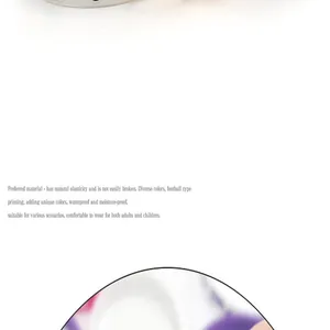 Detail view of durable silicone wristband with natural elasticity and waterproof features.