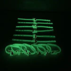 Braccialetti in silicone con unicorno luminosi al buio per feste e regali per bambini