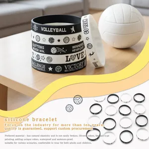 Bracelets de sport inspirants en silicone sur le thème du volley-ball et de la mode