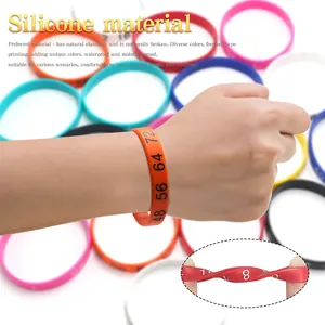 Durable multicolor silicone wristbands featuring digital printed numbers for party gifts