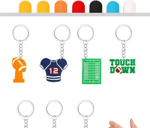 Set di portachiavi e coprifucili in silicone a tema football americano