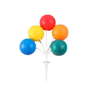 Kleurrijke plastic ballon taarttopper decoratie voor verjaardagsfeestjes en taarten