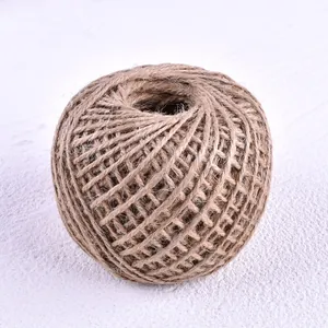 Natural brown jute twine ball 100m for DIY crafts, gift wrapping and baking decoration
