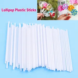 Weiße Kunststoff Hohl Lutscher Stiele Für Cake Pops Schokolade Süßigkeiten Herstellung DIY Backzubehör Küche Deko Zubehör